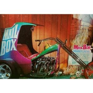 Hot Rod Postcard Mail Box Chopper Cycle Ed Big Daddy Roth Surf Motorcycle 1965